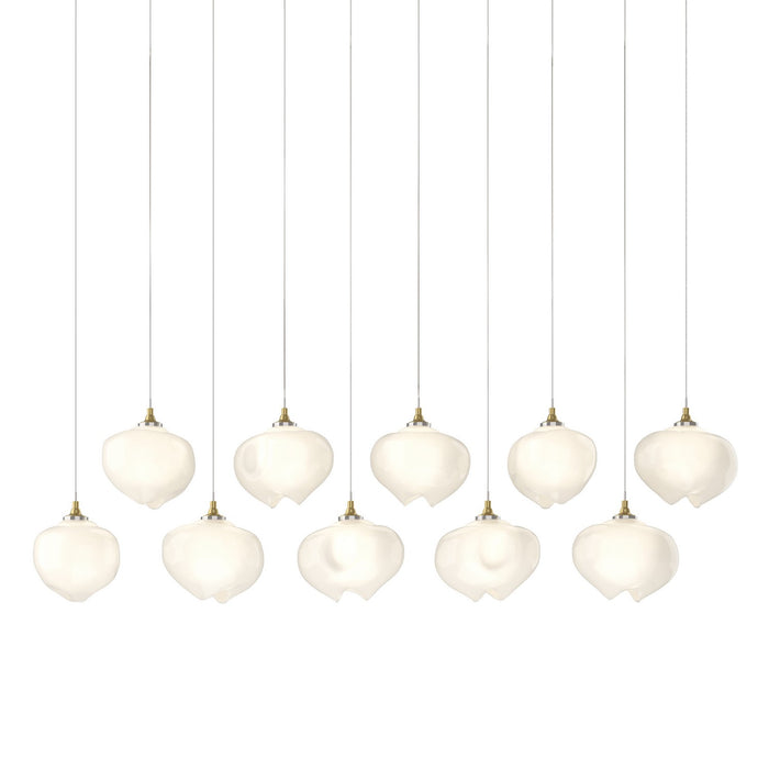 Hubbardton Forge 131203-SKT-LONG-86-FD0710 LED Pendant, Modern Brass