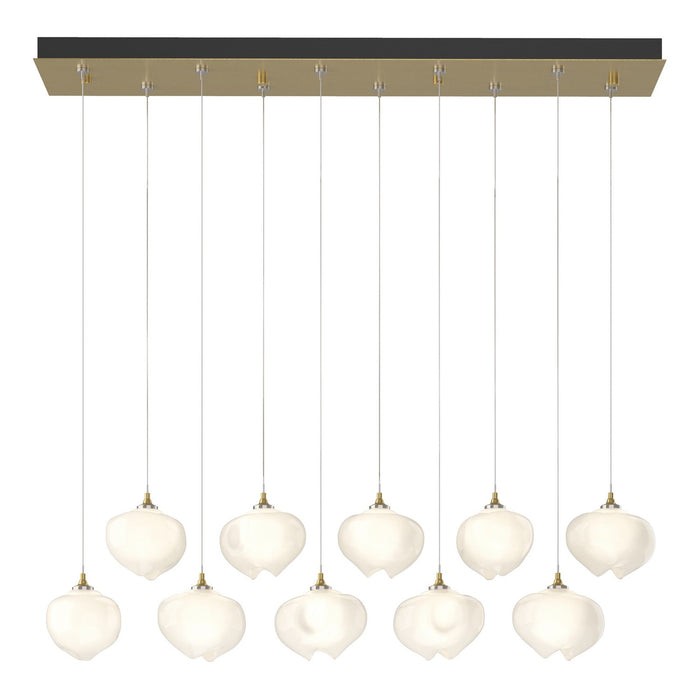 Hubbardton Forge 131203-SKT-STND-86-FD0710 LED Pendant, Modern Brass