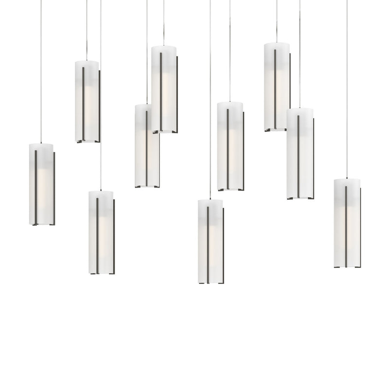 Hubbardton Forge 131204-SKT-LONG-07-GG0065 LED Pendant, Dark Smoke