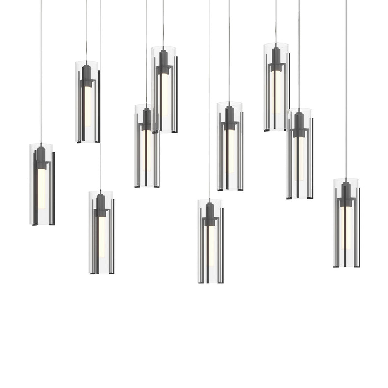 Hubbardton Forge 131204-SKT-LONG-10-ZM0065 LED Pendant, Black