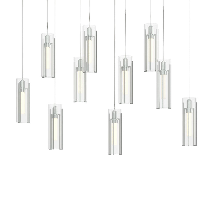 Hubbardton Forge 131204-SKT-LONG-82-ZM0065 LED Pendant, Vintage Platinum