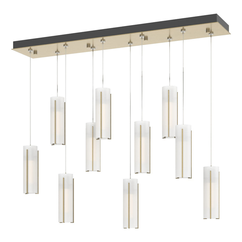 Hubbardton Forge 131204-SKT-STND-86-GG0065 LED Pendant, Modern Brass