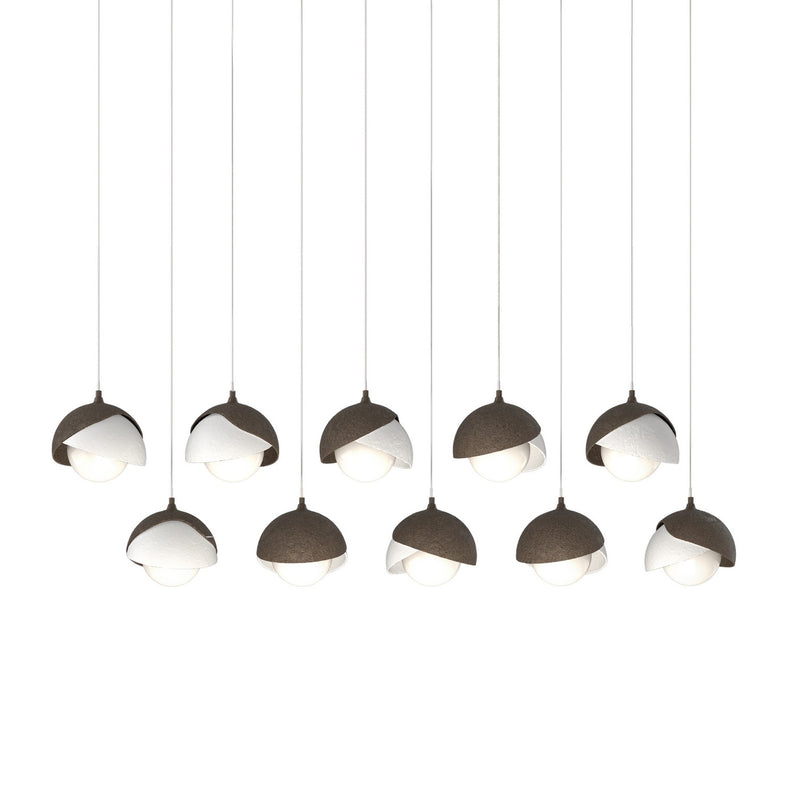 Hubbardton Forge 131205-SKT-LONG-05-02-GG0711 LED Pendant, Bronze