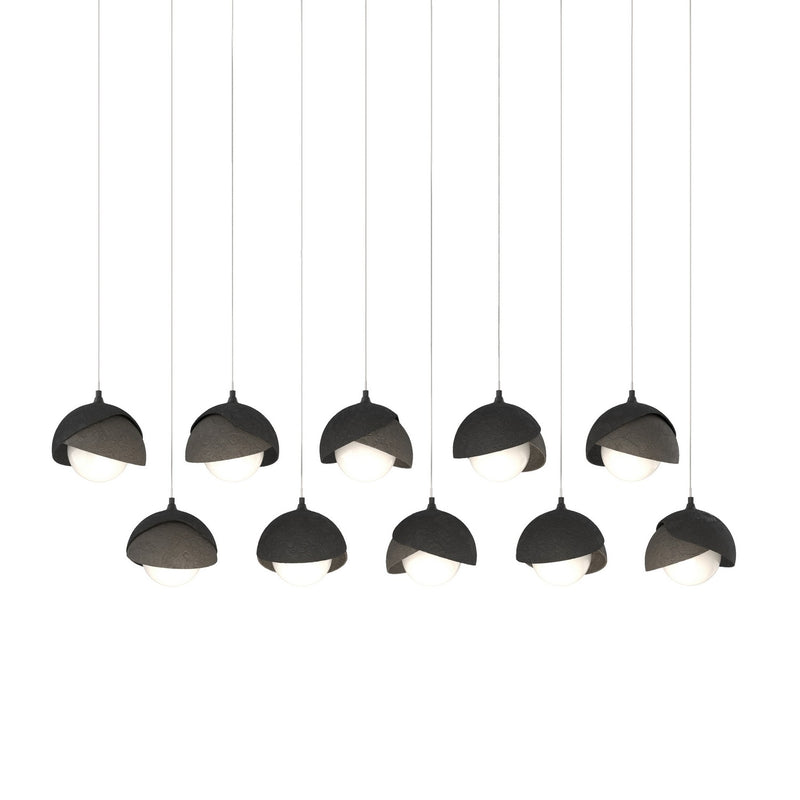 Hubbardton Forge 131205-SKT-LONG-10-07-GG0711 LED Pendant, Black