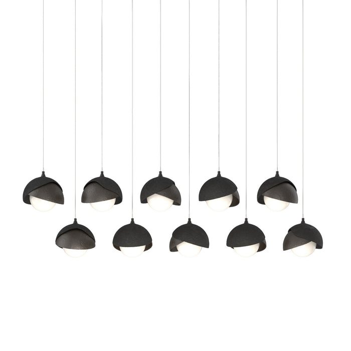 Hubbardton Forge 131205-SKT-LONG-10-14-GG0711 LED Pendant, Black