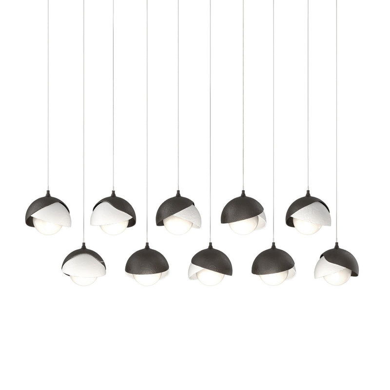 Hubbardton Forge 131205-SKT-LONG-14-02-GG0711 LED Pendant, Oil Rubbed Bronze