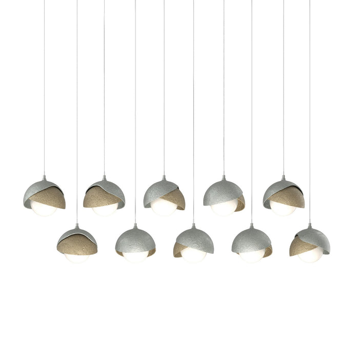 Hubbardton Forge 131205-SKT-LONG-82-84-GG0711 LED Pendant, Vintage Platinum