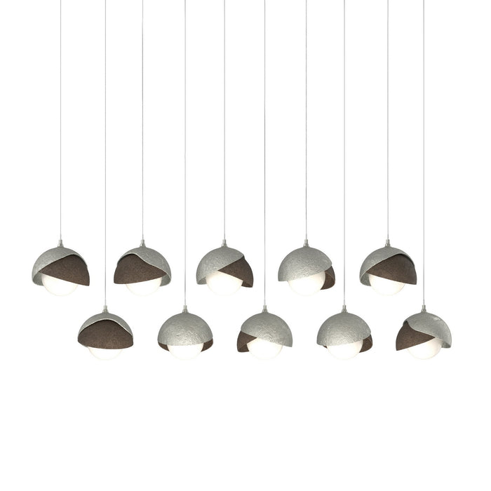 Hubbardton Forge 131205-SKT-LONG-85-05-GG0711 LED Pendant, Sterling