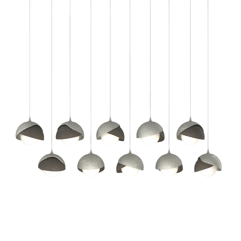 Hubbardton Forge 131205-SKT-LONG-85-07-GG0711 LED Pendant, Sterling