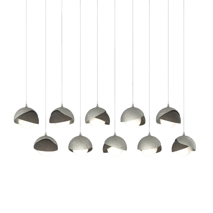 Hubbardton Forge 131205-SKT-LONG-85-07-GG0711 LED Pendant, Sterling