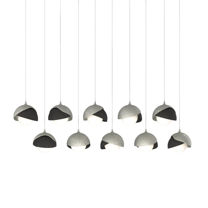 Hubbardton Forge 131205-SKT-LONG-85-10-GG0711 LED Pendant, Sterling