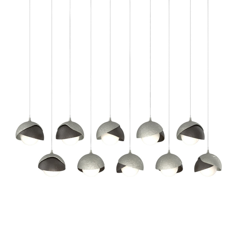 Hubbardton Forge 131205-SKT-LONG-85-14-GG0711 LED Pendant, Sterling