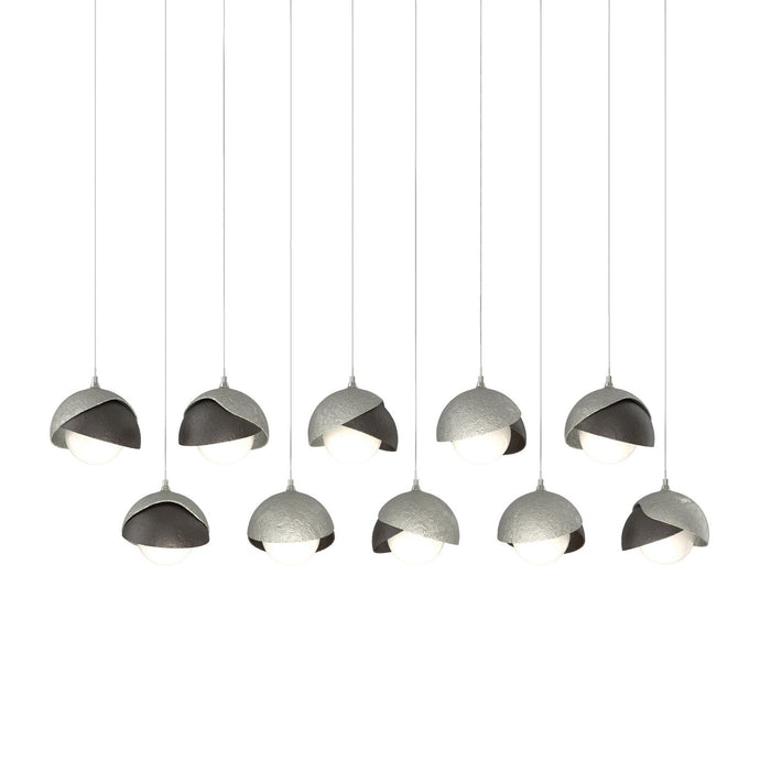 Hubbardton Forge 131205-SKT-LONG-85-14-GG0711 LED Pendant, Sterling