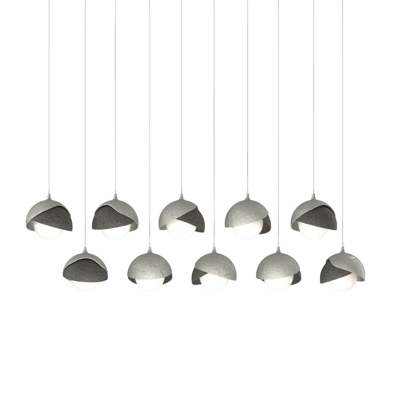 Hubbardton Forge 131205-SKT-LONG-85-20-GG0711 LED Pendant, Sterling