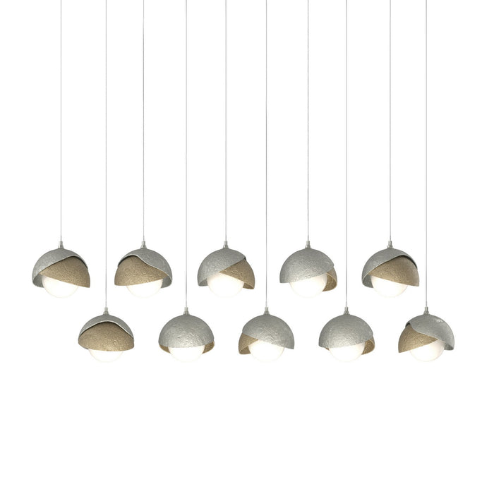 Hubbardton Forge 131205-SKT-LONG-85-84-GG0711 LED Pendant, Sterling