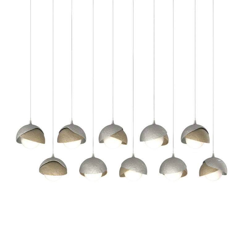 Hubbardton Forge 131205-SKT-LONG-85-84-GG0711 LED Pendant, Sterling