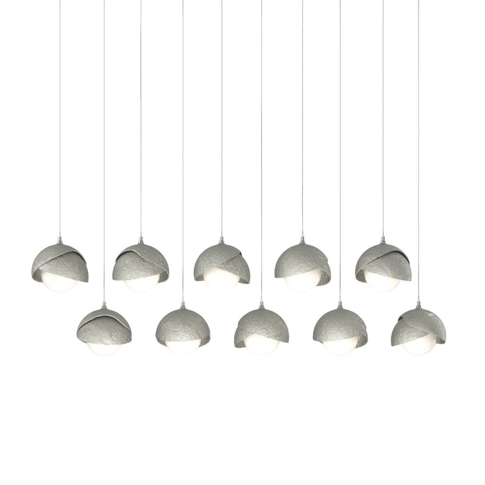 Hubbardton Forge 131205-SKT-LONG-85-85-GG0711 LED Pendant, Sterling