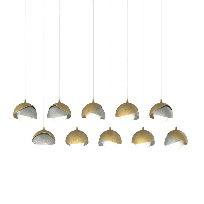 Hubbardton Forge 131205-SKT-LONG-86-82-GG0711 LED Pendant, Modern Brass