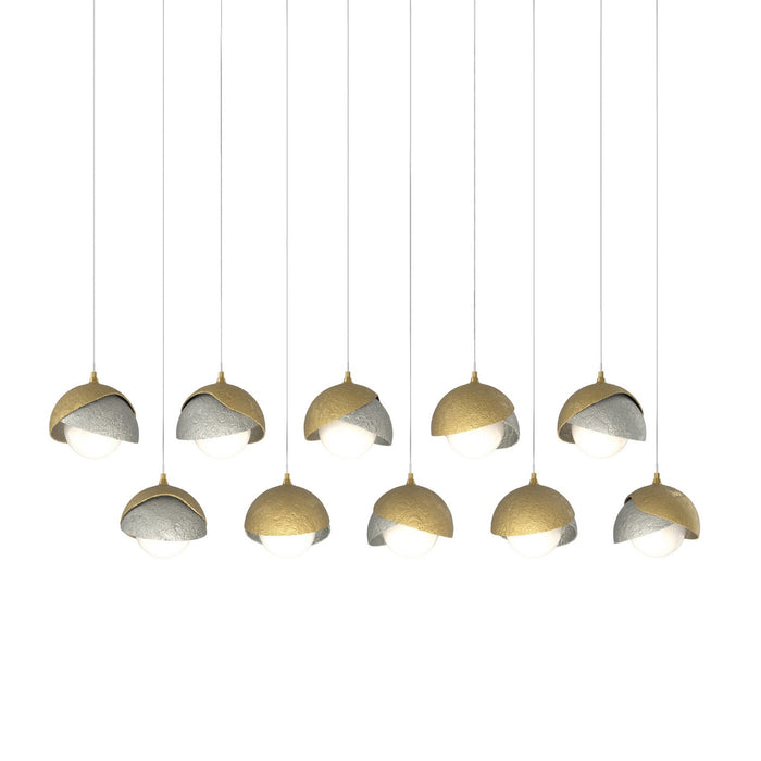 Hubbardton Forge 131205-SKT-LONG-86-85-GG0711 LED Pendant, Modern Brass