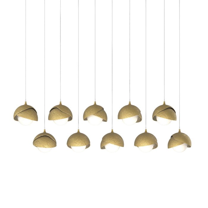 Hubbardton Forge 131205-SKT-LONG-86-86-GG0711 LED Pendant, Modern Brass