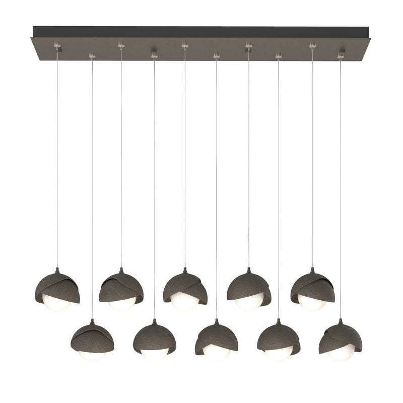 Hubbardton Forge 131205-SKT-STND-07-07-GG0711 LED Pendant, Dark Smoke