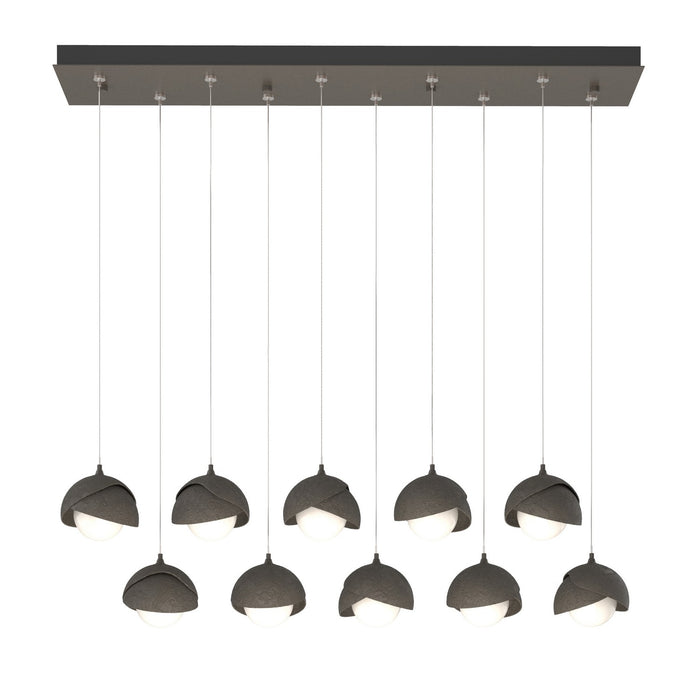 Hubbardton Forge 131205-SKT-STND-07-07-GG0711 LED Pendant, Dark Smoke