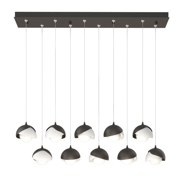 Hubbardton Forge 131205-SKT-STND-14-02-GG0711 LED Pendant, Oil Rubbed Bronze