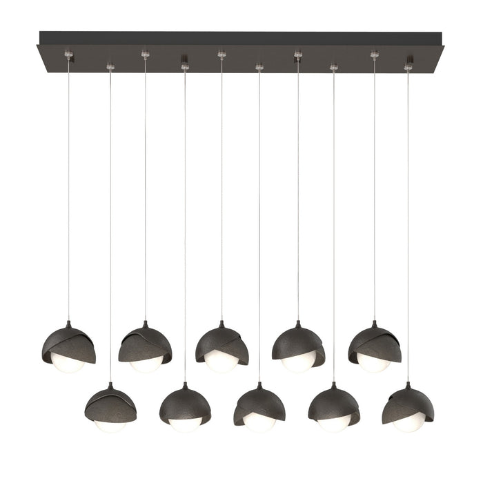 Hubbardton Forge 131205-SKT-STND-14-07-GG0711 LED Pendant, Oil Rubbed Bronze