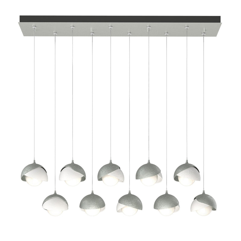 Hubbardton Forge 131205-SKT-STND-82-02-GG0711 LED Pendant, Vintage Platinum