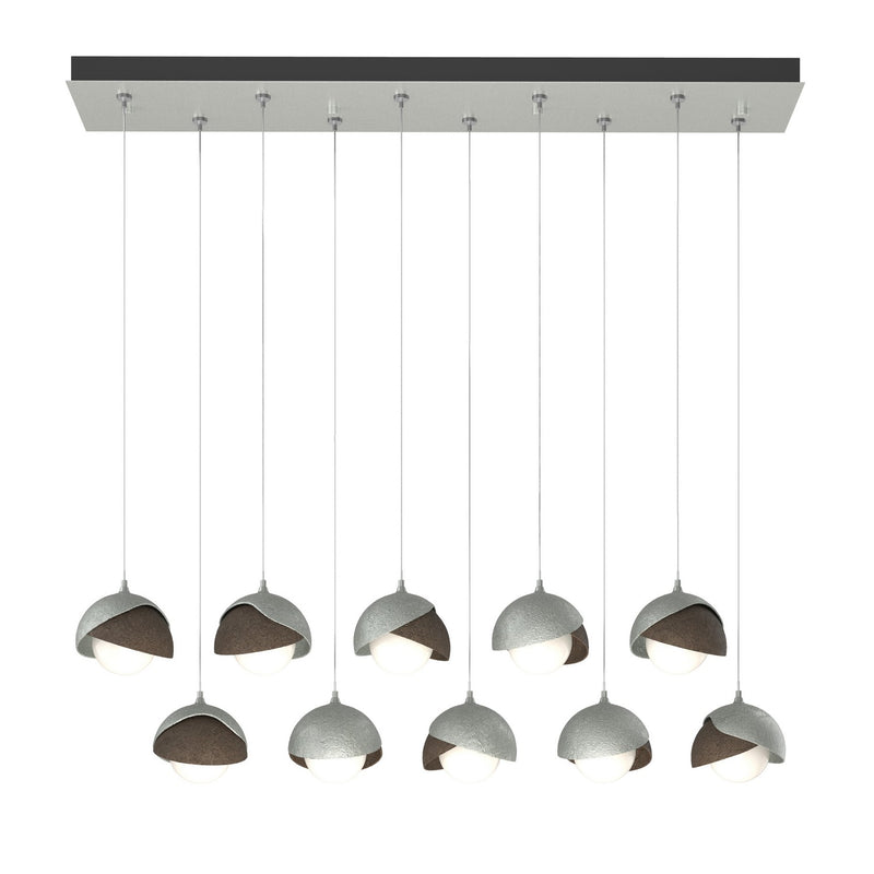 Hubbardton Forge 131205-SKT-STND-82-05-GG0711 LED Pendant, Vintage Platinum