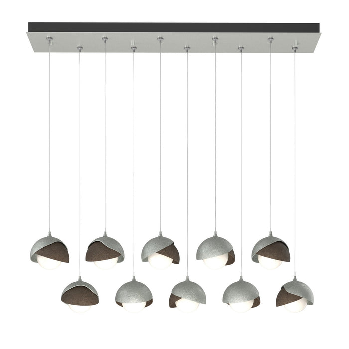 Hubbardton Forge 131205-SKT-STND-82-05-GG0711 LED Pendant, Vintage Platinum