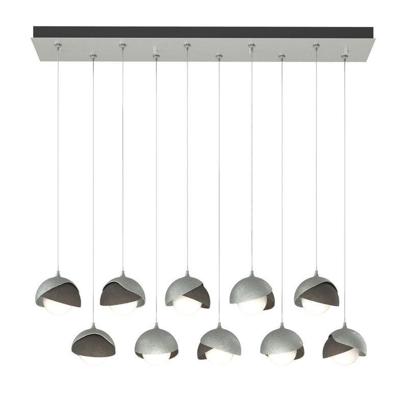 Hubbardton Forge 131205-SKT-STND-82-07-GG0711 LED Pendant, Vintage Platinum