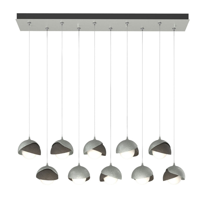 Hubbardton Forge 131205-SKT-STND-82-07-GG0711 LED Pendant, Vintage Platinum