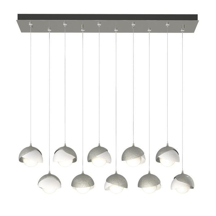 Hubbardton Forge 131205-SKT-STND-85-02-GG0711 LED Pendant, Sterling