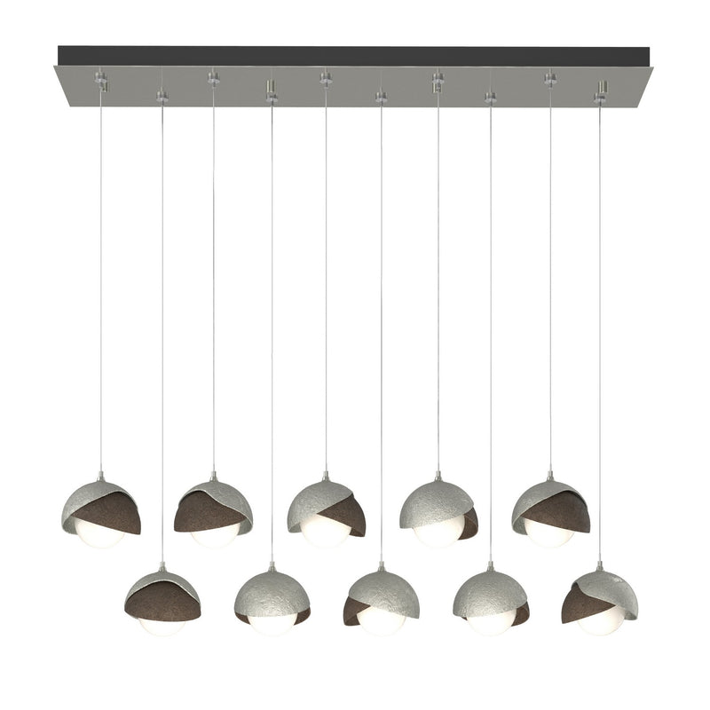 Hubbardton Forge 131205-SKT-STND-85-05-GG0711 LED Pendant, Sterling