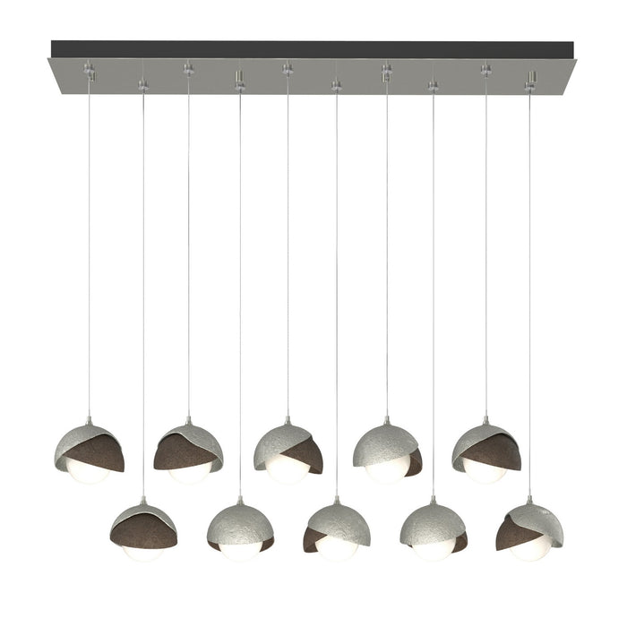 Hubbardton Forge 131205-SKT-STND-85-05-GG0711 LED Pendant, Sterling