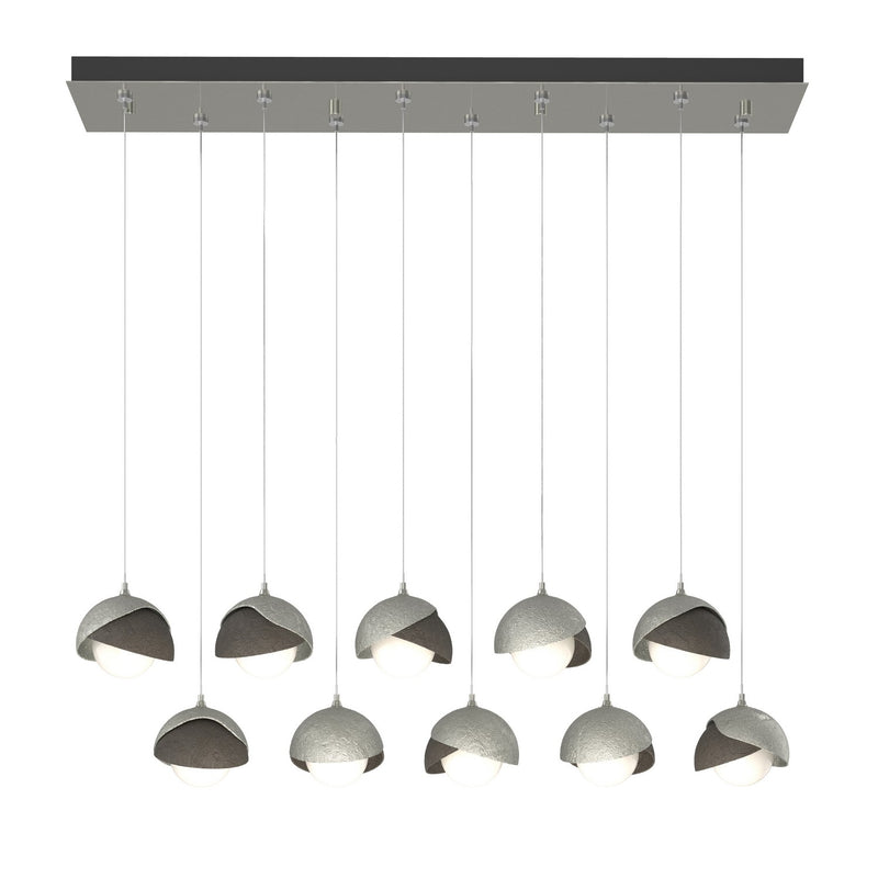 Hubbardton Forge 131205-SKT-STND-85-07-GG0711 LED Pendant, Sterling