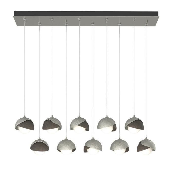 Hubbardton Forge 131205-SKT-STND-85-07-GG0711 LED Pendant, Sterling