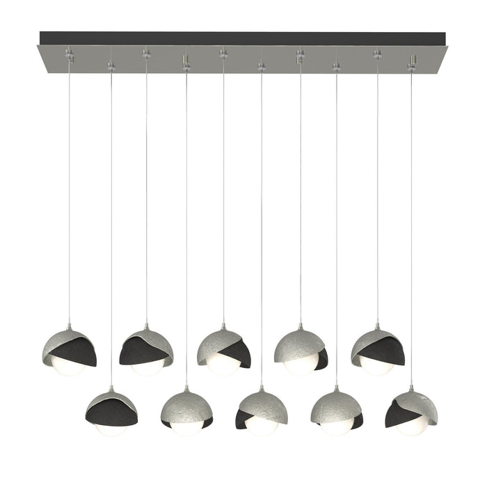 Hubbardton Forge 131205-SKT-STND-85-10-GG0711 LED Pendant, Sterling