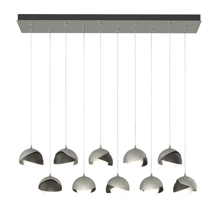 Hubbardton Forge 131205-SKT-STND-85-14-GG0711 LED Pendant, Sterling