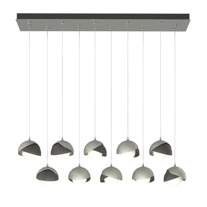 Hubbardton Forge 131205-SKT-STND-85-20-GG0711 LED Pendant, Sterling