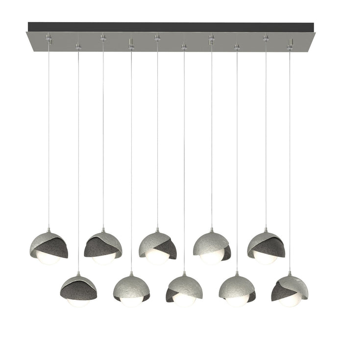 Hubbardton Forge 131205-SKT-STND-85-20-GG0711 LED Pendant, Sterling