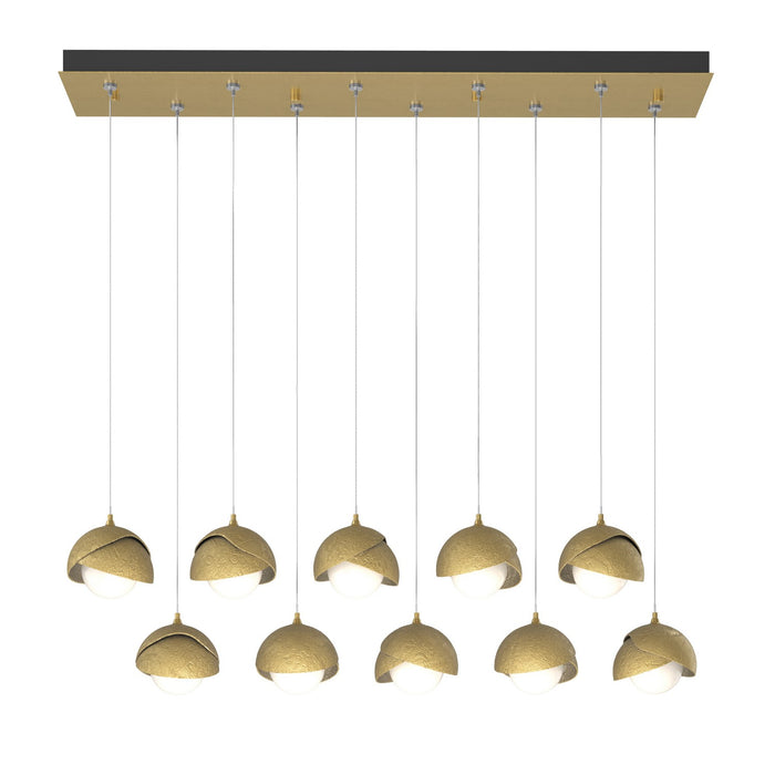 Hubbardton Forge 131205-SKT-STND-86-86-GG0711 LED Pendant, Modern Brass