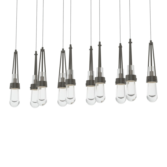 Hubbardton Forge 131207-SKT-LONG-07-ZM0434 LED Pendant, Dark Smoke