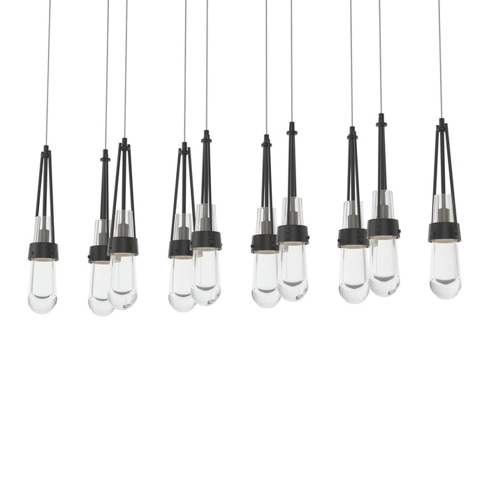 Hubbardton Forge 131207-SKT-LONG-10-ZM0434 LED Pendant, Black