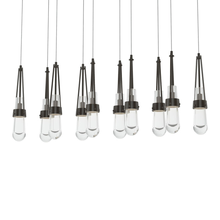 Hubbardton Forge 131207-SKT-LONG-14-ZM0434 LED Pendant, Oil Rubbed Bronze