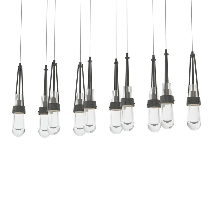 Hubbardton Forge 131207-SKT-LONG-20-ZM0434 LED Pendant, Natural Iron