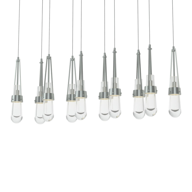 Hubbardton Forge 131207-SKT-LONG-82-ZM0434 LED Pendant, Vintage Platinum