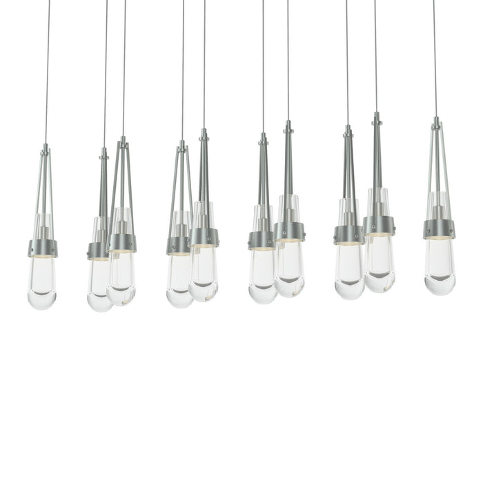 Hubbardton Forge 131207-SKT-LONG-82-ZM0434 LED Pendant, Vintage Platinum