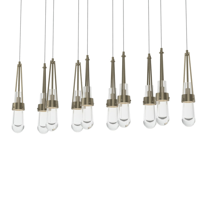 Hubbardton Forge 131207-SKT-LONG-84-ZM0434 LED Pendant, Soft Gold